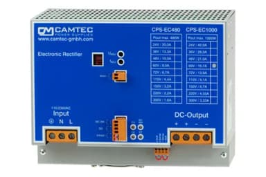 CPS-EC1000 1000W DIN-Rail Battery Charger & Industrial Precision Power Supply