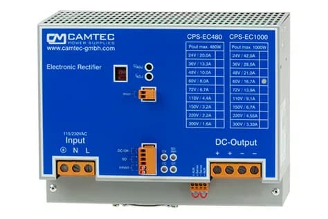 CPS-EC1000 1000W DIN-Rail Battery Charger & Industrial Precision Power Supply