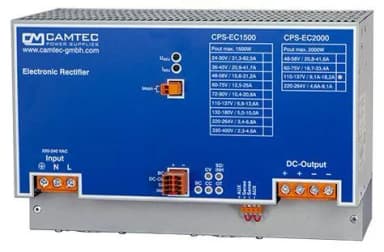 CPS-EC2000 2000W DIN-Rail Battery Charger & Industrial Precision Power Supply