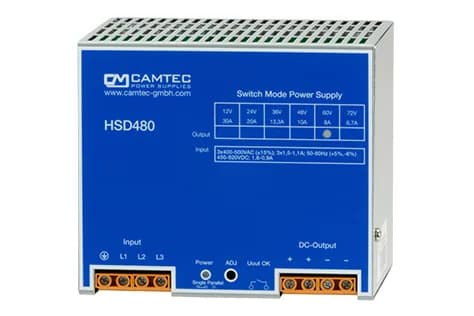 HSD04801 480W DC/DC 450-820Vdc DIN-Rail Power Supply