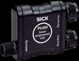 T-connector with pushbutton for laser alignment aid, M12, 5-pin