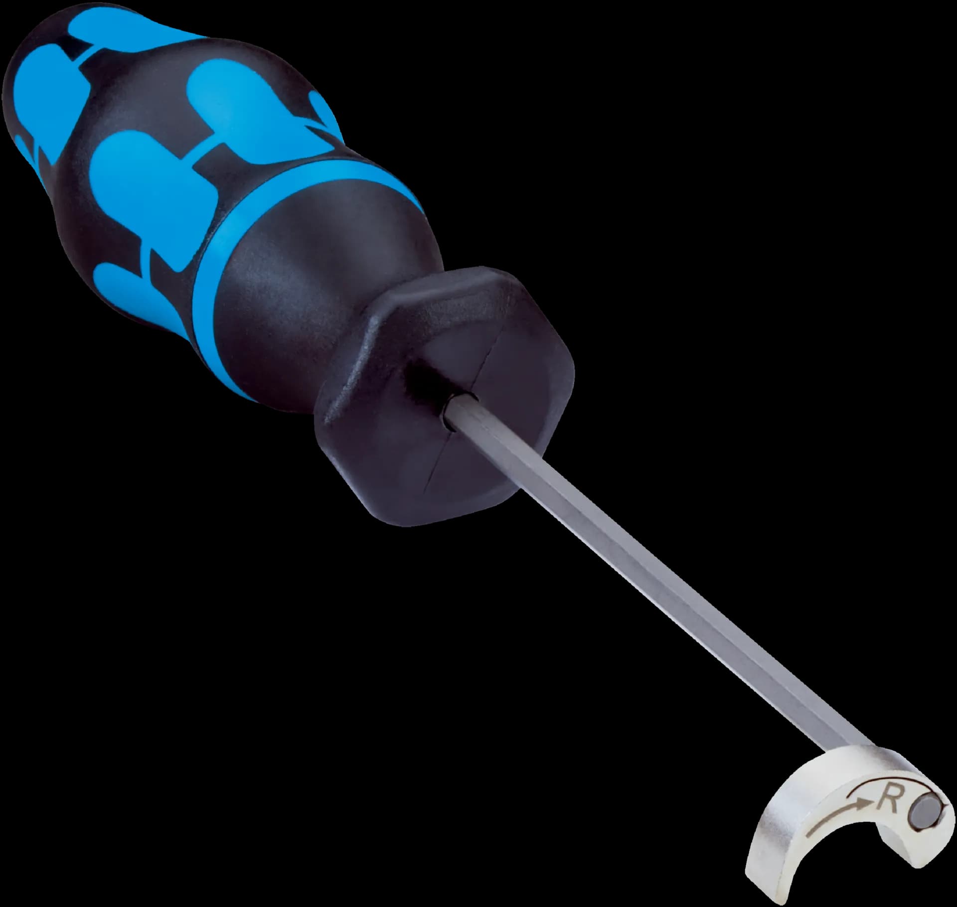 Torque screwdriver with attachment for M12 plug connector