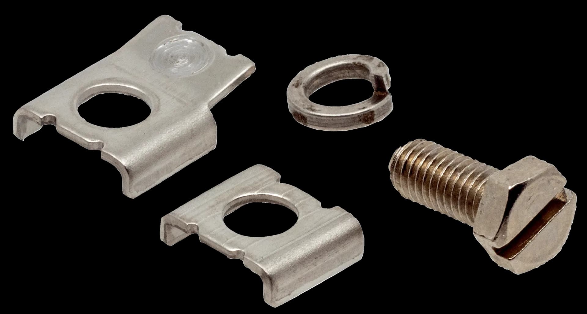 Mounting set for functional earth connection