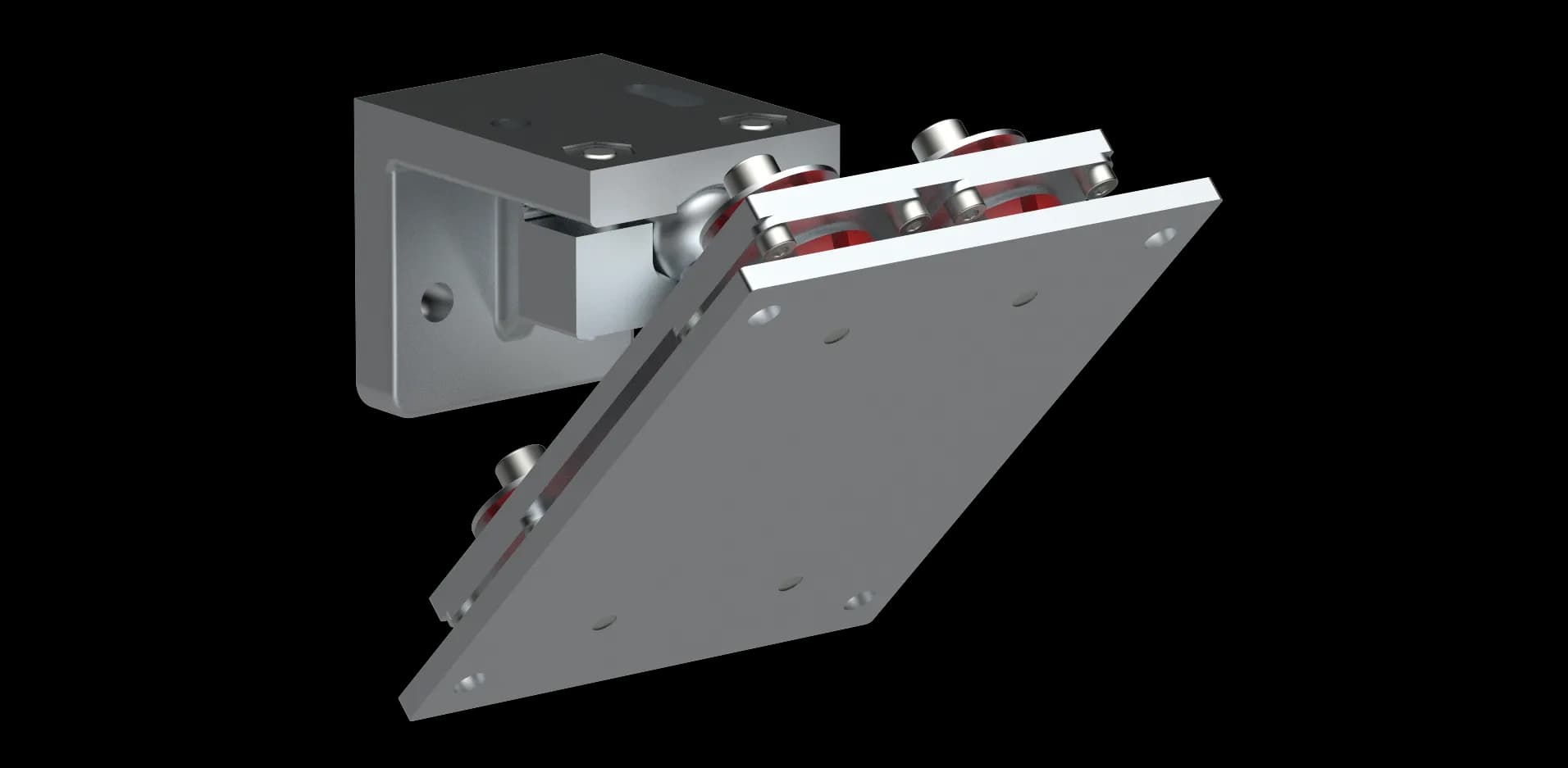 Mounting bracket with vibration/shock damping