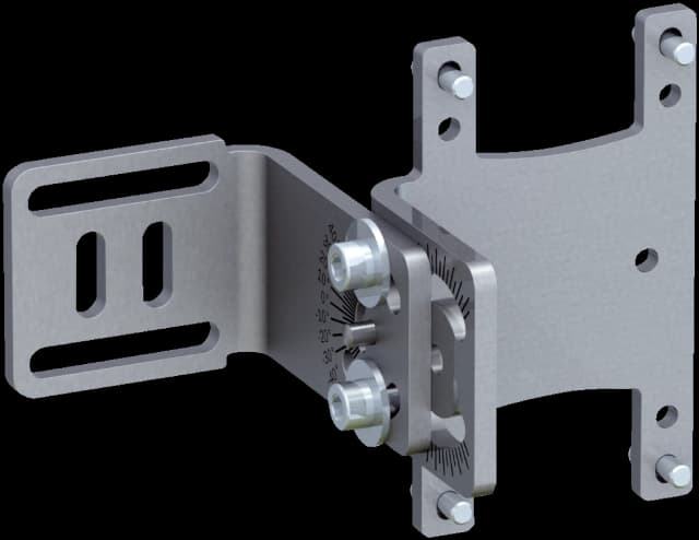 Mounting bracket set with inclination angle –40°- 40°