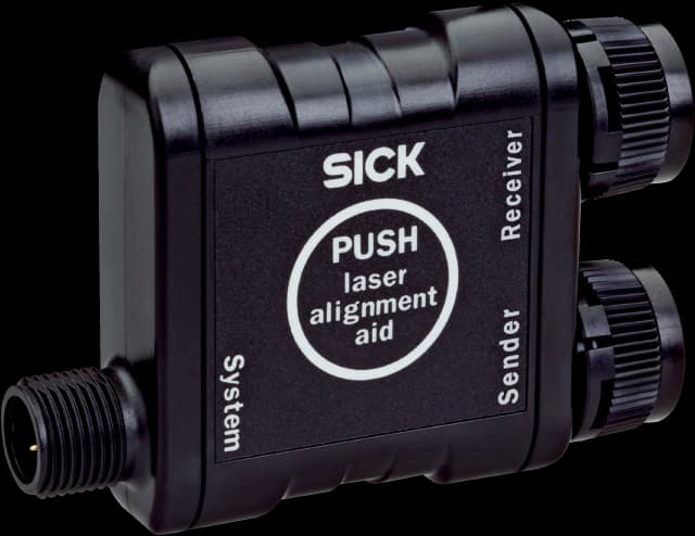 T-connector with pushbutton for laser alignment aid, M12, 5-pin